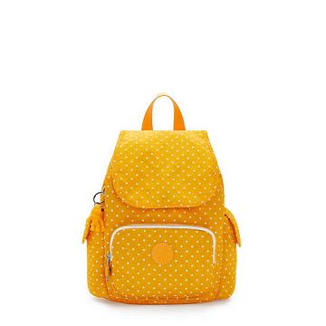 Kipling City Pack Mini Printed Backpack Ryggsekk Gul | NO 1192WN